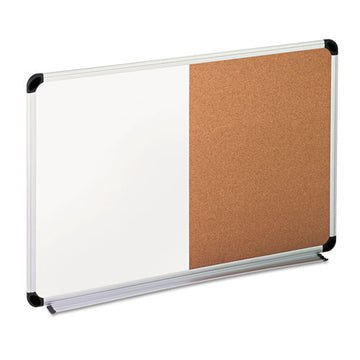 Universal® Cork-dry Erase Board, Melamine, 24 X 18, Black-gray Aluminum-plastic Frame freeshipping - TVN Wholesale